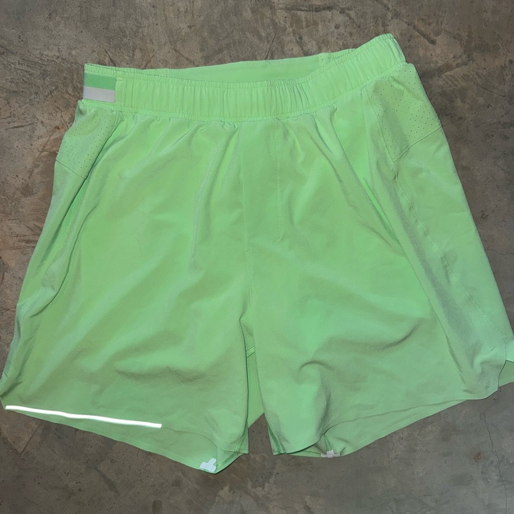 Lululemon Athletica Lime Green Surge Shorts